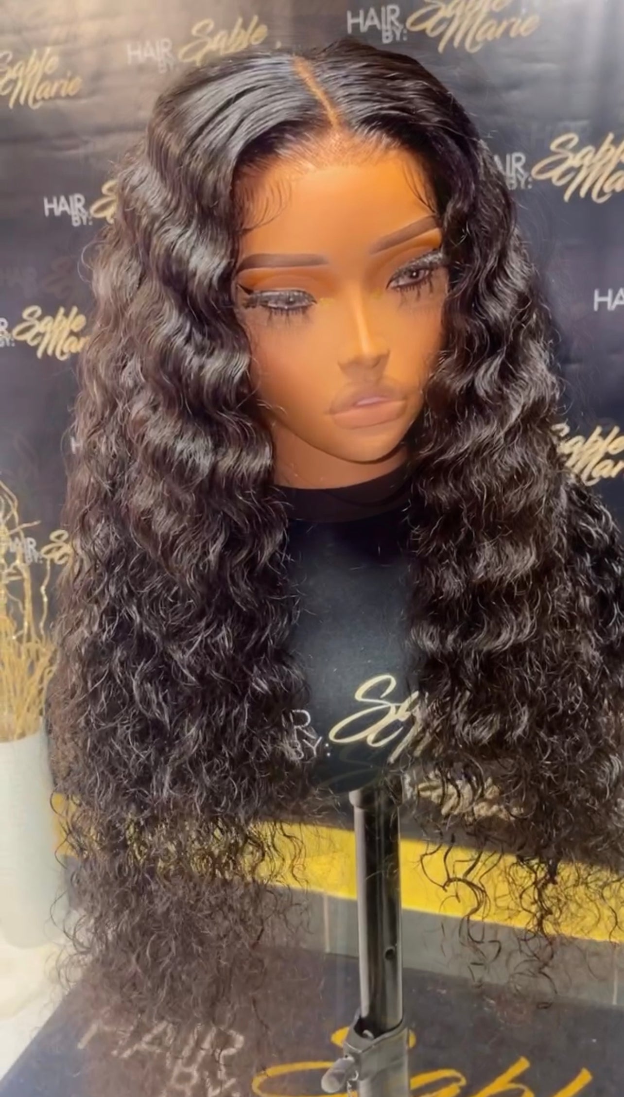 “LULU” 13x4 HD LACE FRONTAL CUSTOM UNIT LOVELY RAW DEEP WAVE