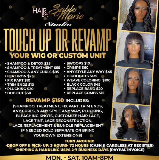 TOUCH UP OR REVAMP