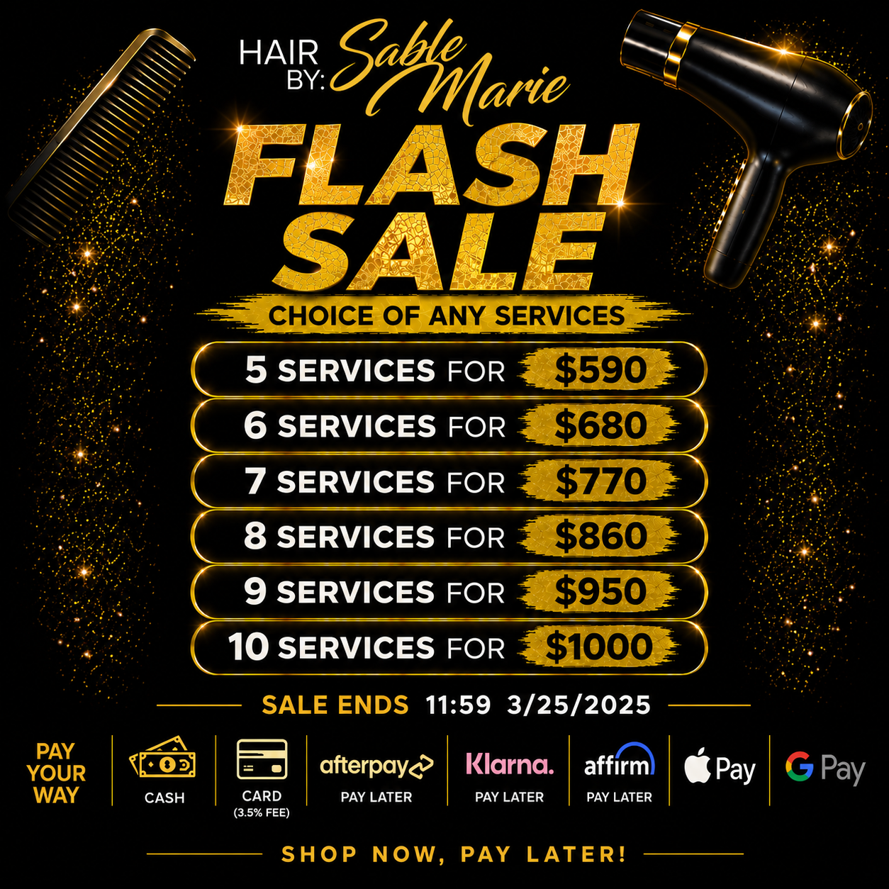 Flash Sale Ends 11:59PM 8/25/2026