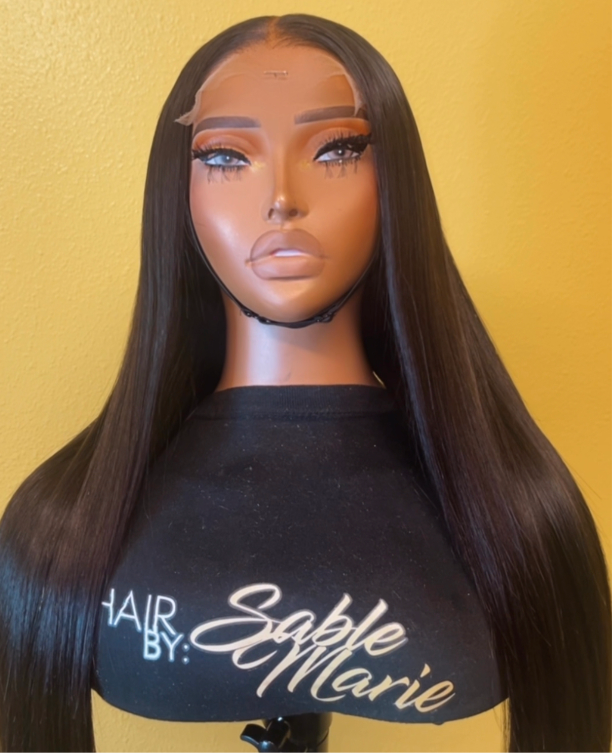 “LAYLA” 5x5 HD LACE CLOSURE CUSTOM UNIT 22” LOVELY RAW STRAIGHT SIZE 22=MEDIUM